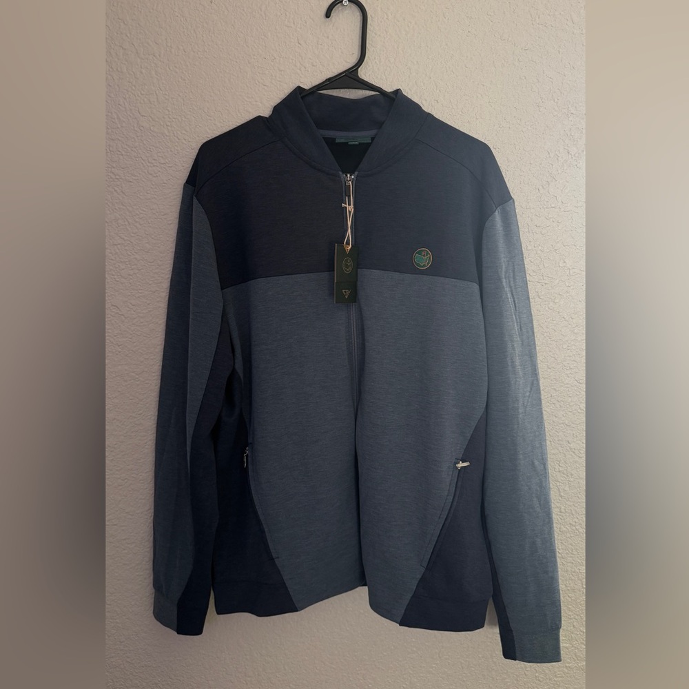Masters Tech Jacket Mens Large Black Gray Zip Up